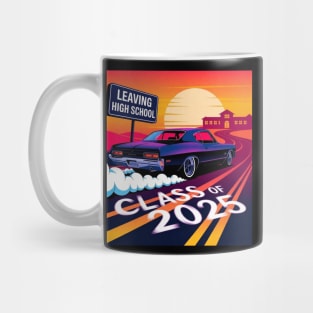 Class of 2025 Senior Graduation Shirt - High School Leaving 2025 Vintage Design Mug